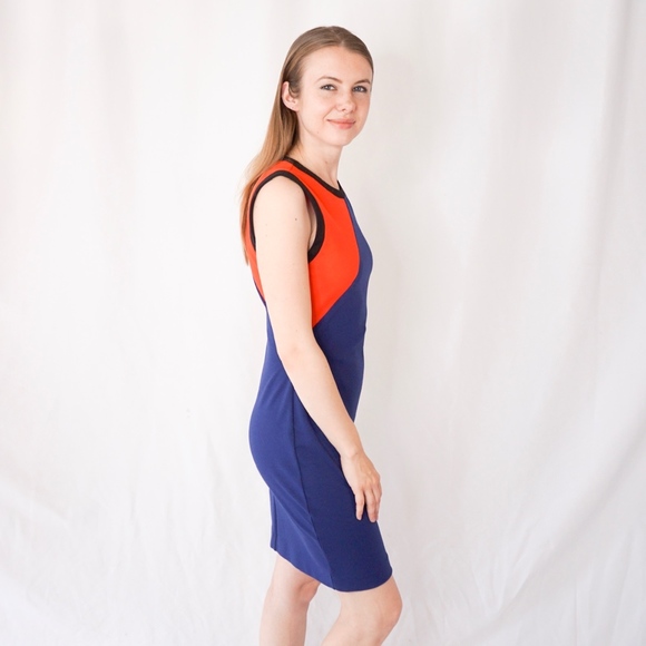 Rachel Roy Color Block NWT Sheath Dress 6 0895 - Picture 4 of 8